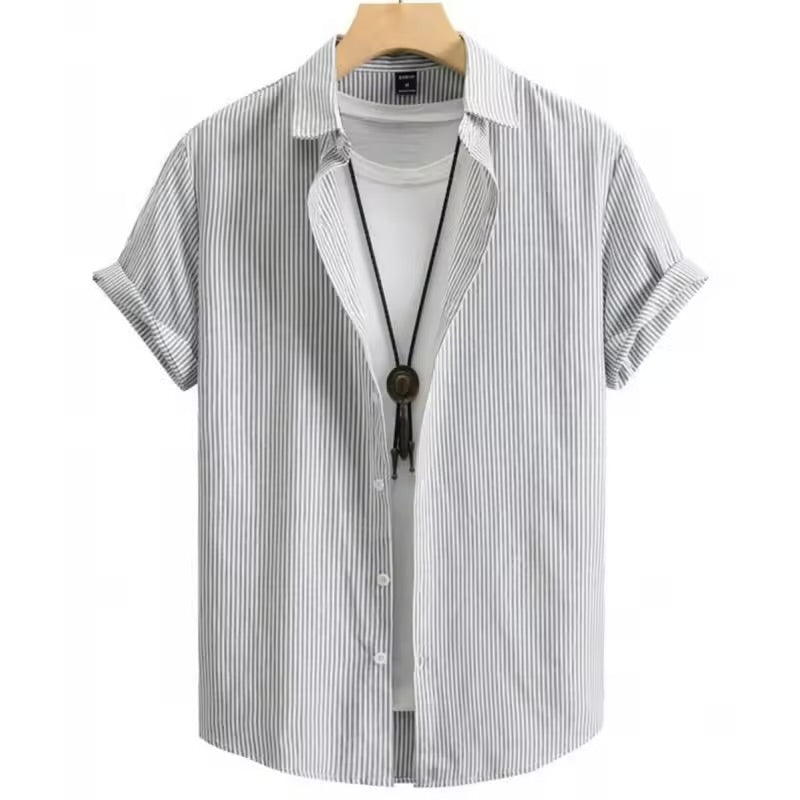 Summer Casual Oversized Stripe Shirt