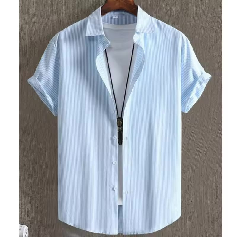 Summer Casual Oversized Stripe Shirt