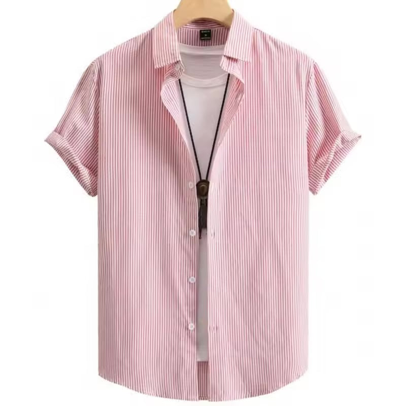 Summer Casual Oversized Stripe Shirt