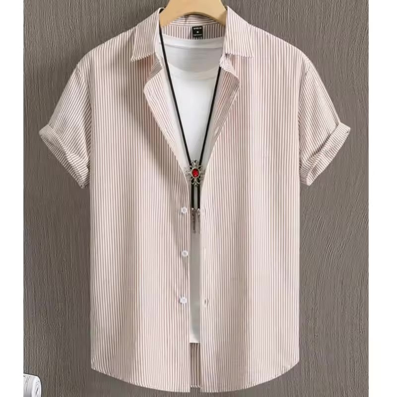 Summer Casual Oversized Stripe Shirt