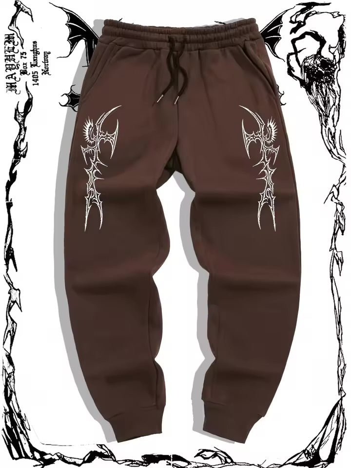 Skull Print Active Comfort Pants