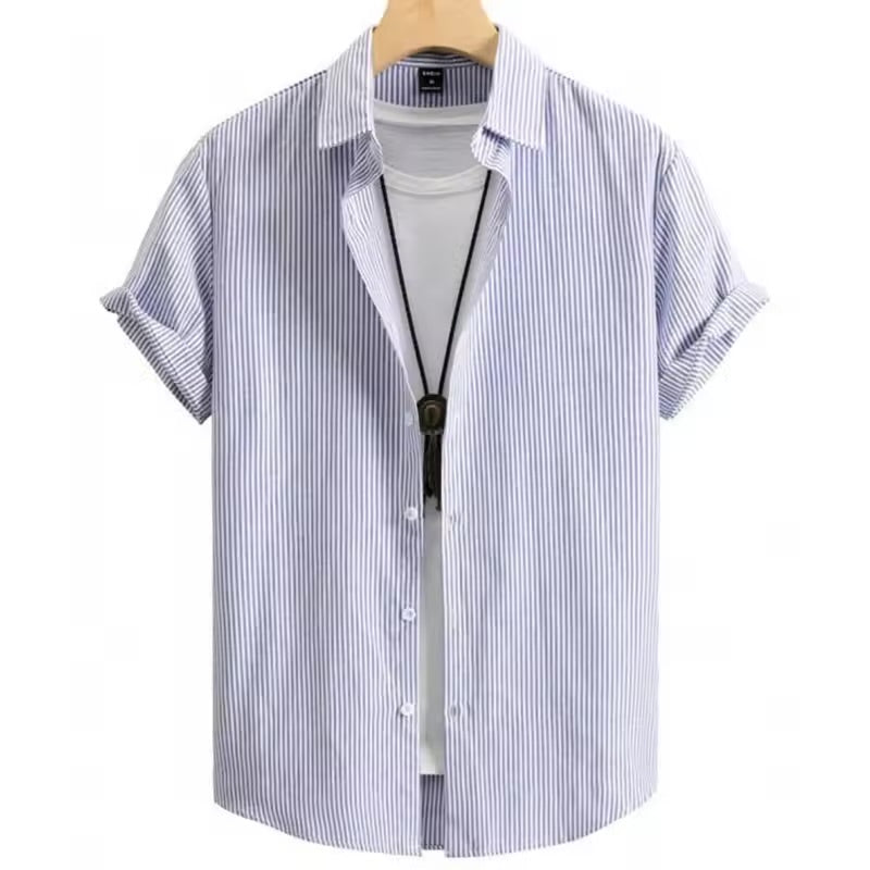 Summer Casual Oversized Stripe Shirt