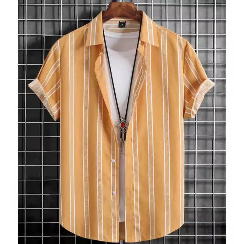 Summer Casual Oversized Stripe Shirt