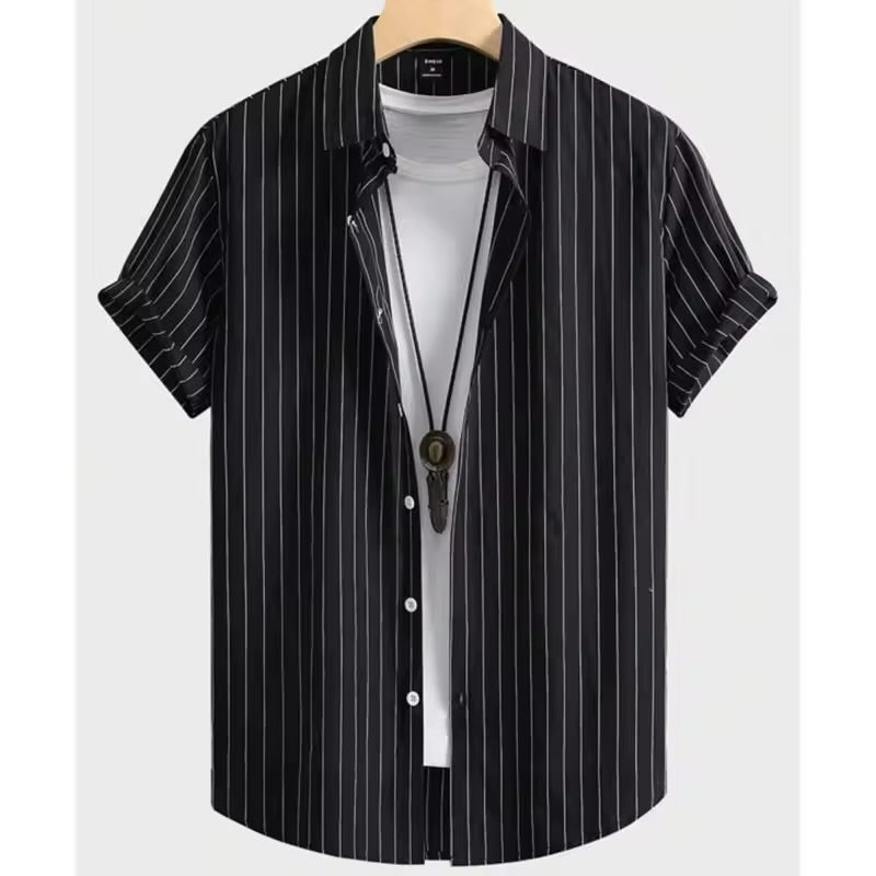 Summer Casual Oversized Stripe Shirt