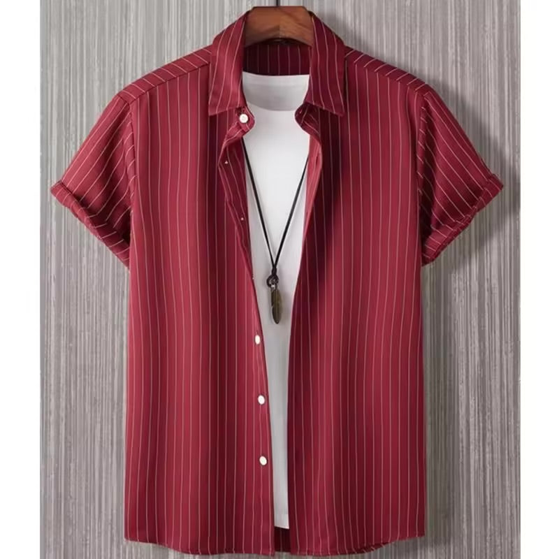 Summer Casual Oversized Stripe Shirt