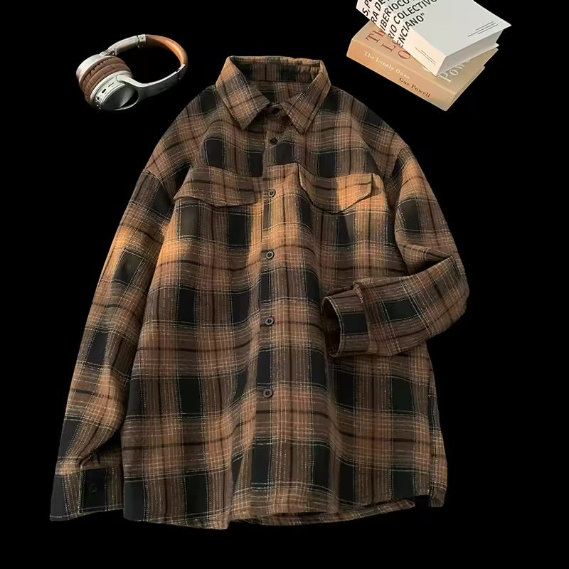 Vintage Checkered Casual Shirt