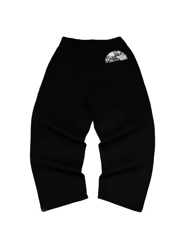 Retro Harajuku Streetwear Casual Tracksuit