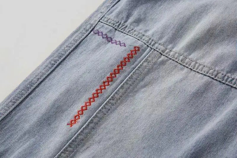 2025 New Streetwear Hip Hop Cargo Pants Men's Jeans Elastic Harun Joggers In Autumn and Spring Men ClothIng