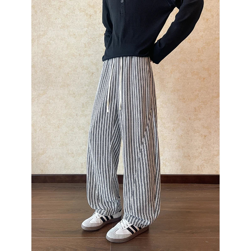 Side Striped Casual Pants Mens Joggers Casual Pants Men Sportswear Tracksuit Sweatpants Trousers Black Gyms Jogger Elastic Waist
