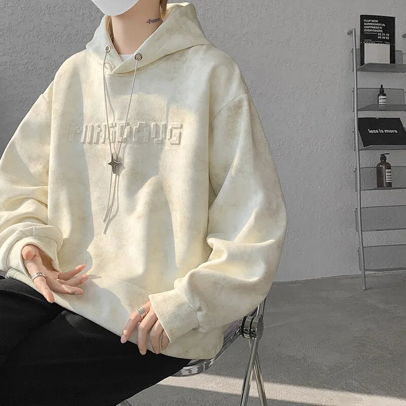 Casual Long Sleeves Hoodies 2026 Autumn Hip Hop Loose Skateboard Casual Men's Streetwear PUNK Clothes Plus Oversized 6XL 7XL