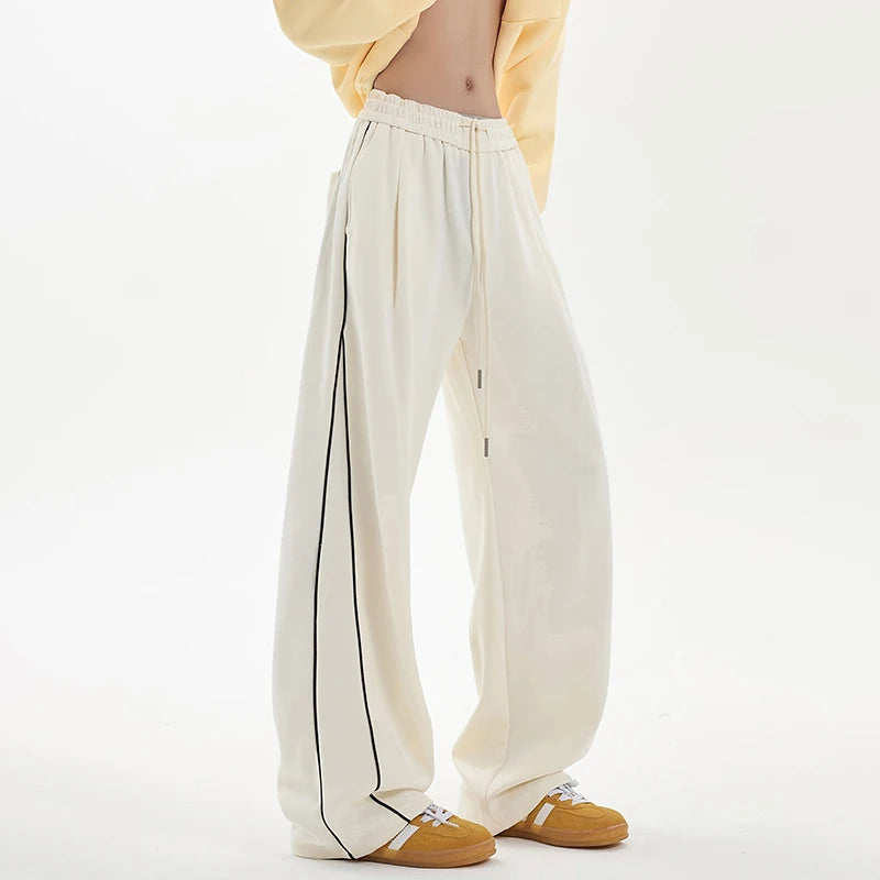 Man Woman Baggy Pants New Cargo Pants Men's Loose Straight Oversize Clothing Wide-leg Sweatpants For Men Versatile Black Joggers