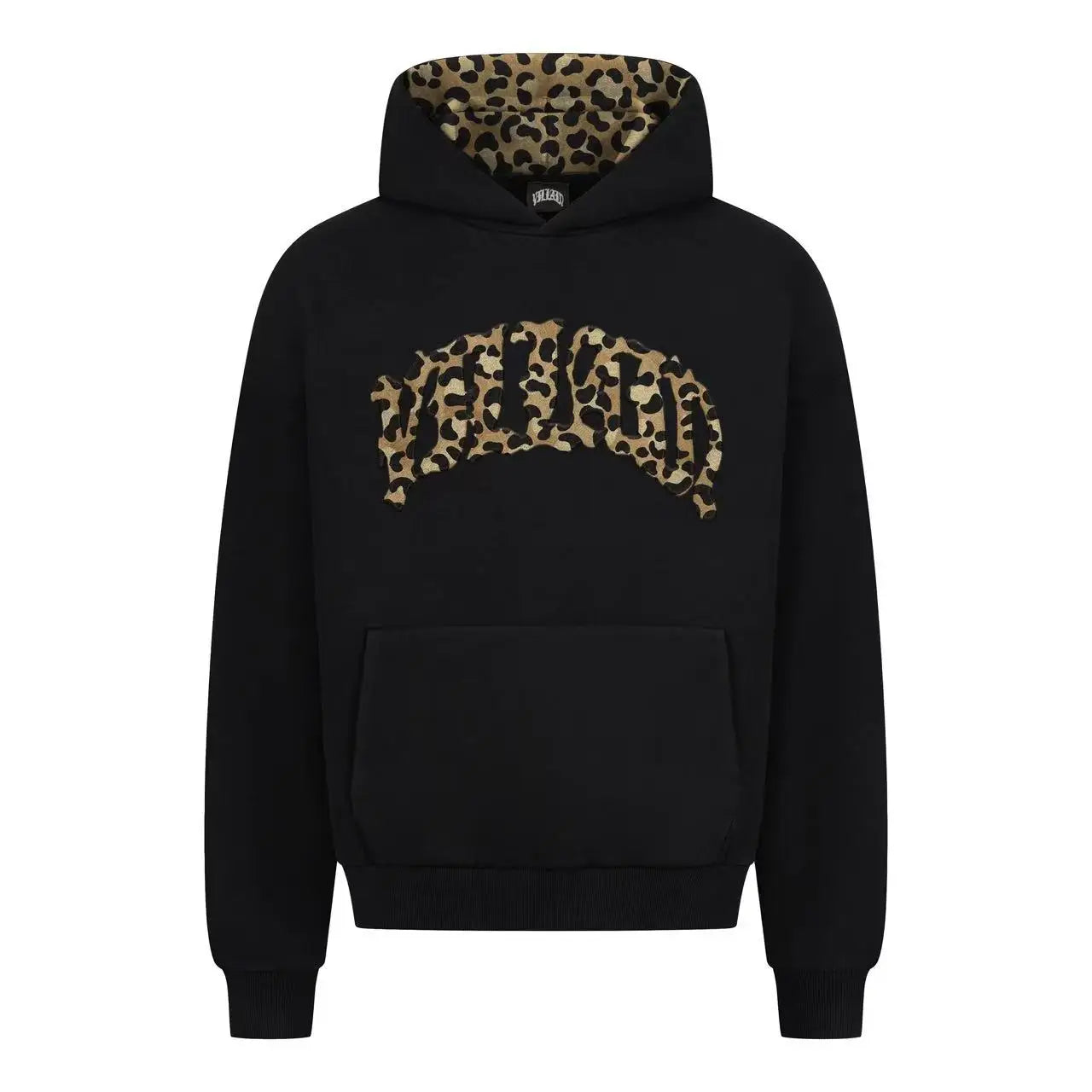 European and American men clothing set with new leopard print embroidery patch design retro street hip-hop sportswear for women