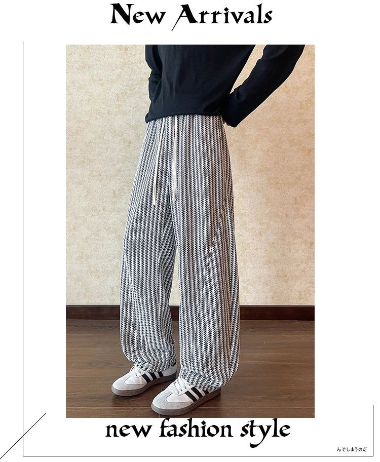 Side Striped Casual Pants Mens Joggers Casual Pants Men Sportswear Tracksuit Sweatpants Trousers Black Gyms Jogger Elastic Waist