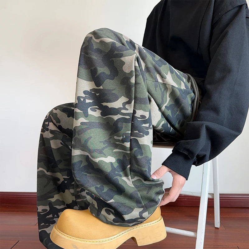 Cargo Pants Men Streetwear Hip Hop Pants Elastic Waist Male Casual Joggers Pants Men Hiphop Casual Trousers Men Dropshipping