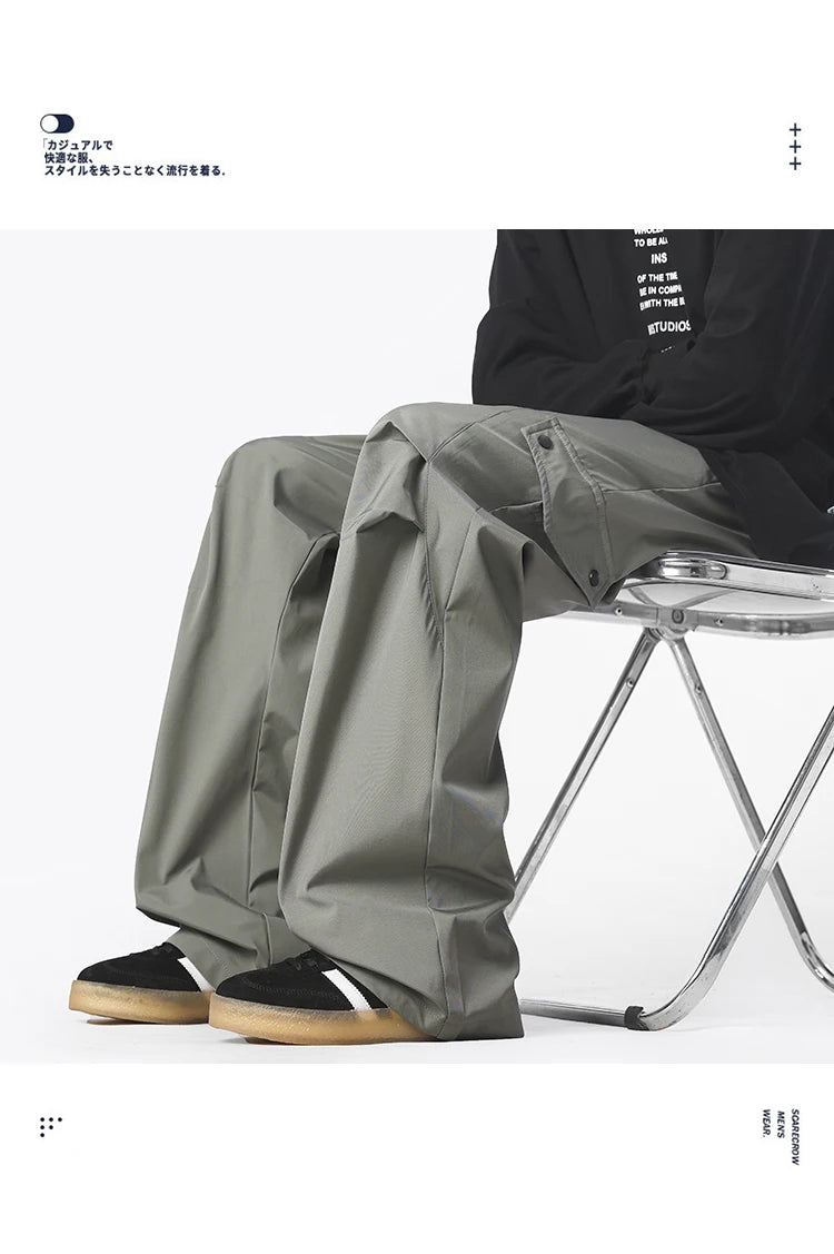 Cargo Pants Men Jogging Casual Pants Men's Black Y2K Baggy Pants Oversized Wide Leg Trousers Multi-Pocket Fashion Sweatpants