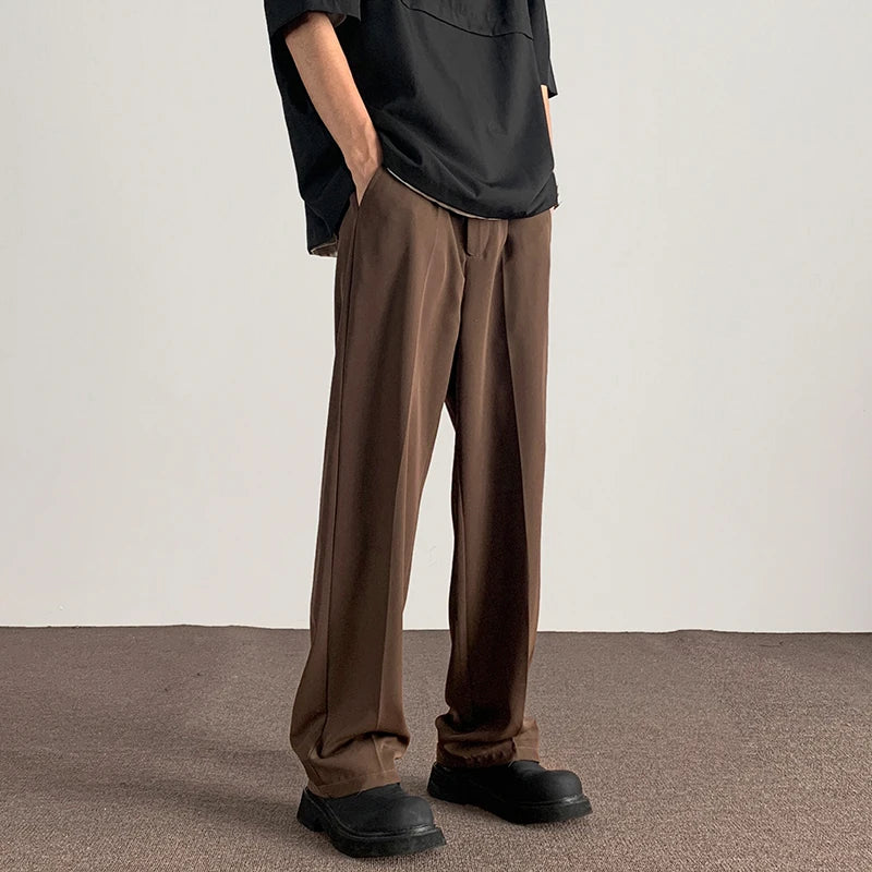 Khaki/Black/Gray Mens Korean Solid Color Harem Pants Japanese Streetwear Harajuku Casual Loose Trousers Plus Size 5XL-M