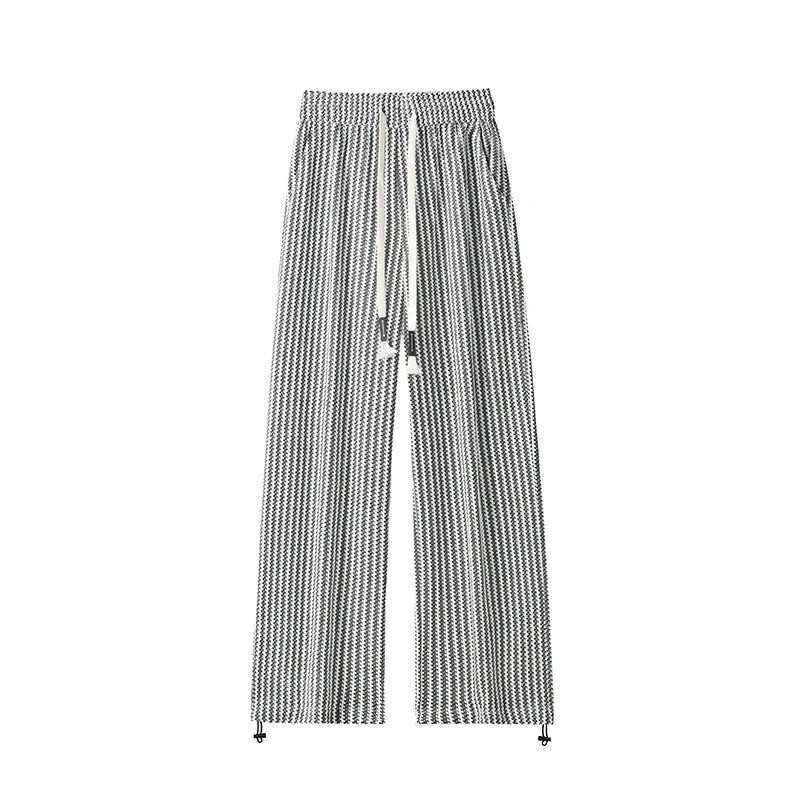 Men Hip Hop Sweatpants Fashion Streetwear Korean Style Oversized Harem Pants Jacquard Casual Baggy Bottoms Male Clothes 5XL