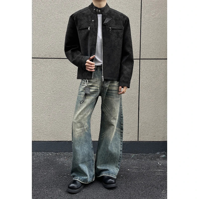 Spring & Autumn Cargo Mens Jackets Coat Motorcycle Jackets Long Sleve Outerwear Streetwear Coat Man Clothes 5XL