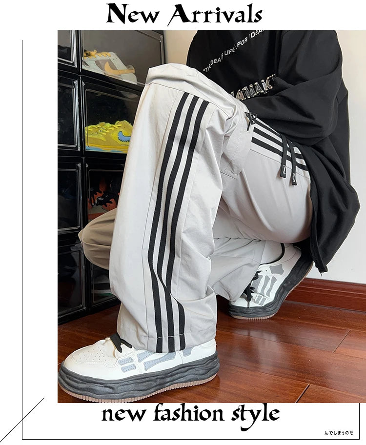 Streetwear Men's Pants Harajuku Fashion Joggers Trousers Cargo Pants Elastic Waist Cargo Pants Men Casual Hip Hop Sweatpants Men