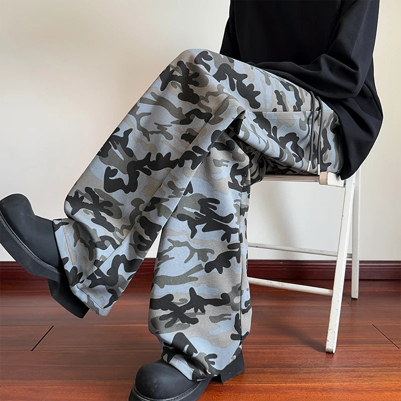 Cargo Pants Men Streetwear Hip Hop Pants Elastic Waist Male Casual Joggers Pants Men Hiphop Casual Trousers Men Dropshipping