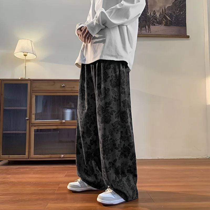 American Style Vintage Loose-Fit Casual Pants For Men Ins Trendy Brand Lightweight Draped Spring Autumn Trousers