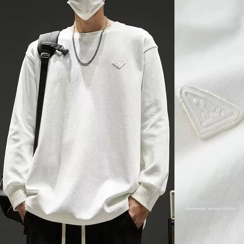 2026 New Foam Print Sweatshirts For Men Casual Y2K Vintage Crewneck Pullover Hoody Patchwork Oversized Tracksuit Clothes