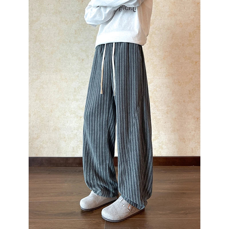 Side Striped Casual Pants Mens Joggers Casual Pants Men Sportswear Tracksuit Sweatpants Trousers Black Gyms Jogger Elastic Waist