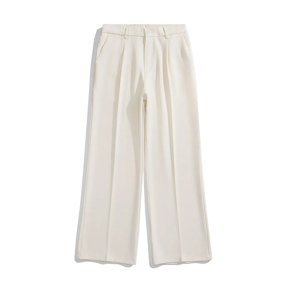 Men's Straight Pants Thin Man Black Comfortable Pant Summer Casual Streetwear Loose Trouser Japanese 5XL Trendy Fashion