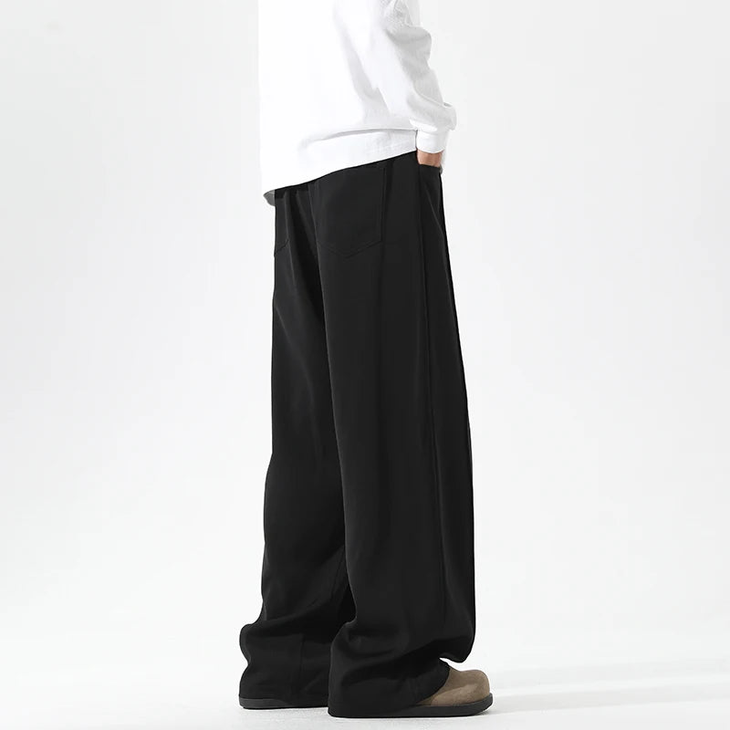 Wide Leg Straight Leg Sports Loose Teen Casual Pants Breathable Comfortable Long Trousers Streetwear Brand Clothing 5XL