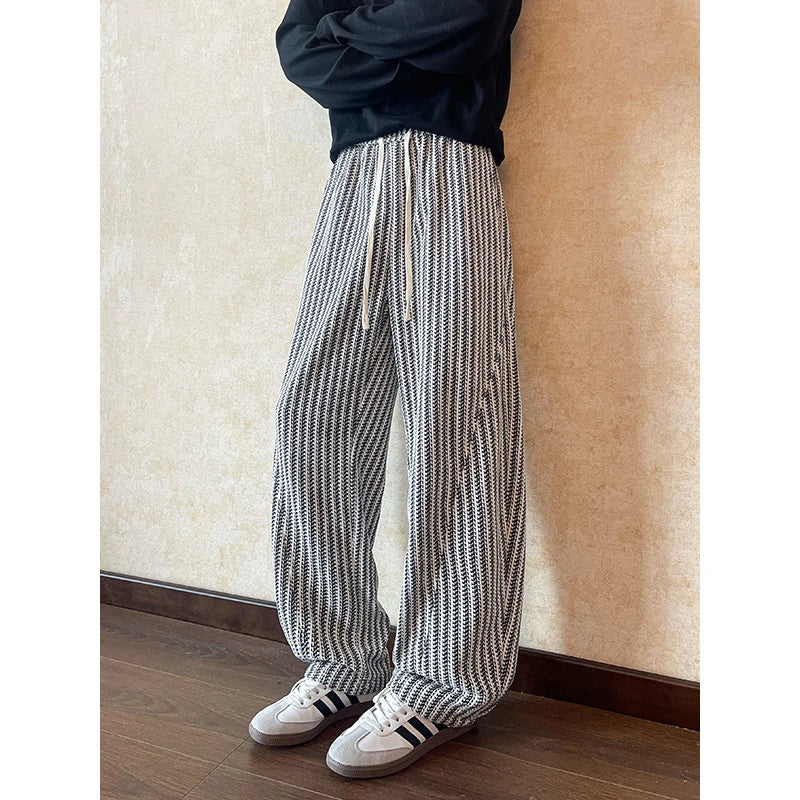 Side Striped Casual Pants Mens Joggers Casual Pants Men Sportswear Tracksuit Sweatpants Trousers Black Gyms Jogger Elastic Waist