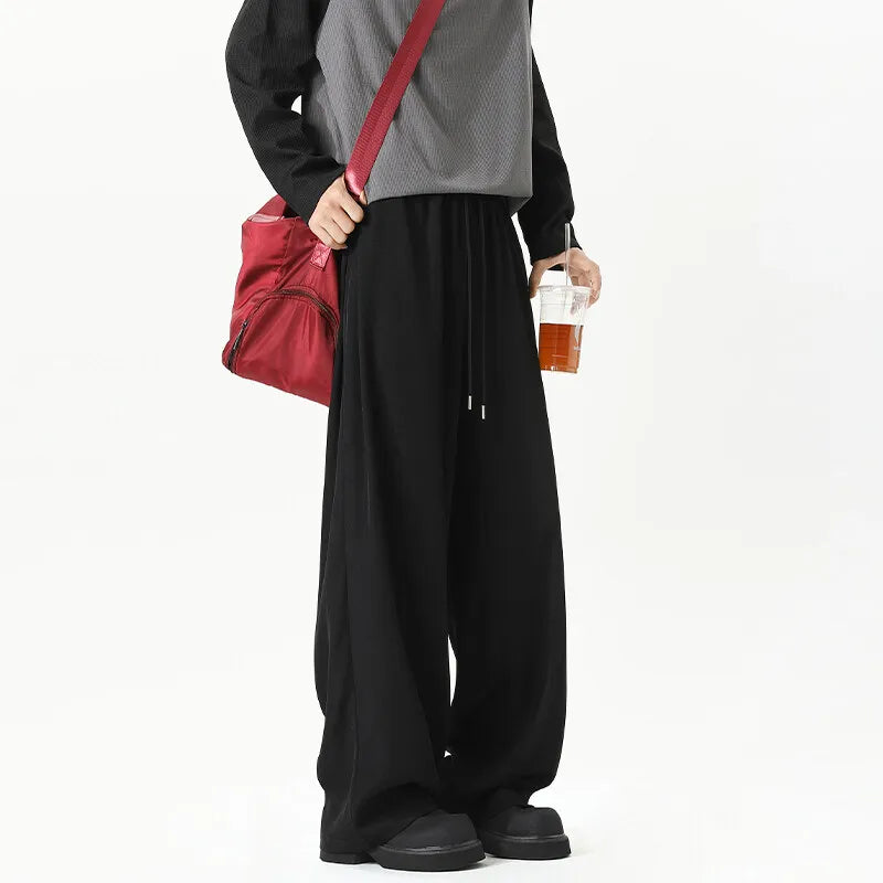 Y2k Wide Leg Cargo Pants New Men's Overalls Multi-Pocket American Hiphop Pants Men's Black Pants Baggy Joggers 5XL