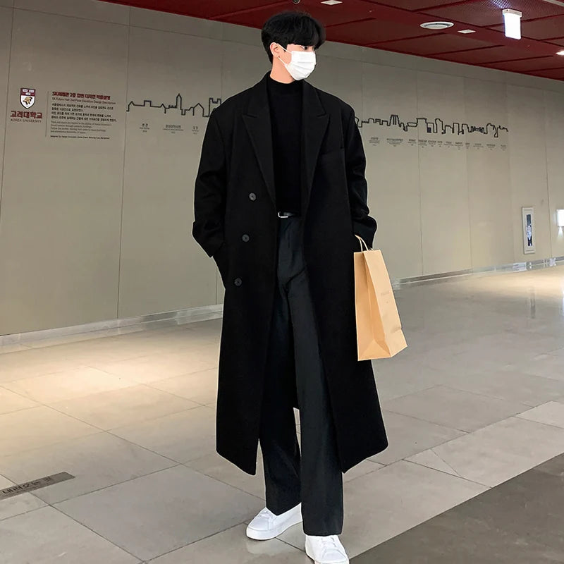 Classic Wool Long Overcoat