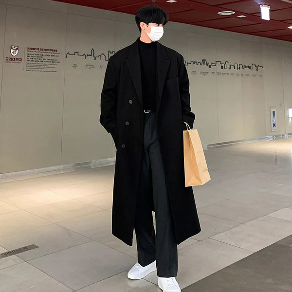 Classic Wool Long Overcoat