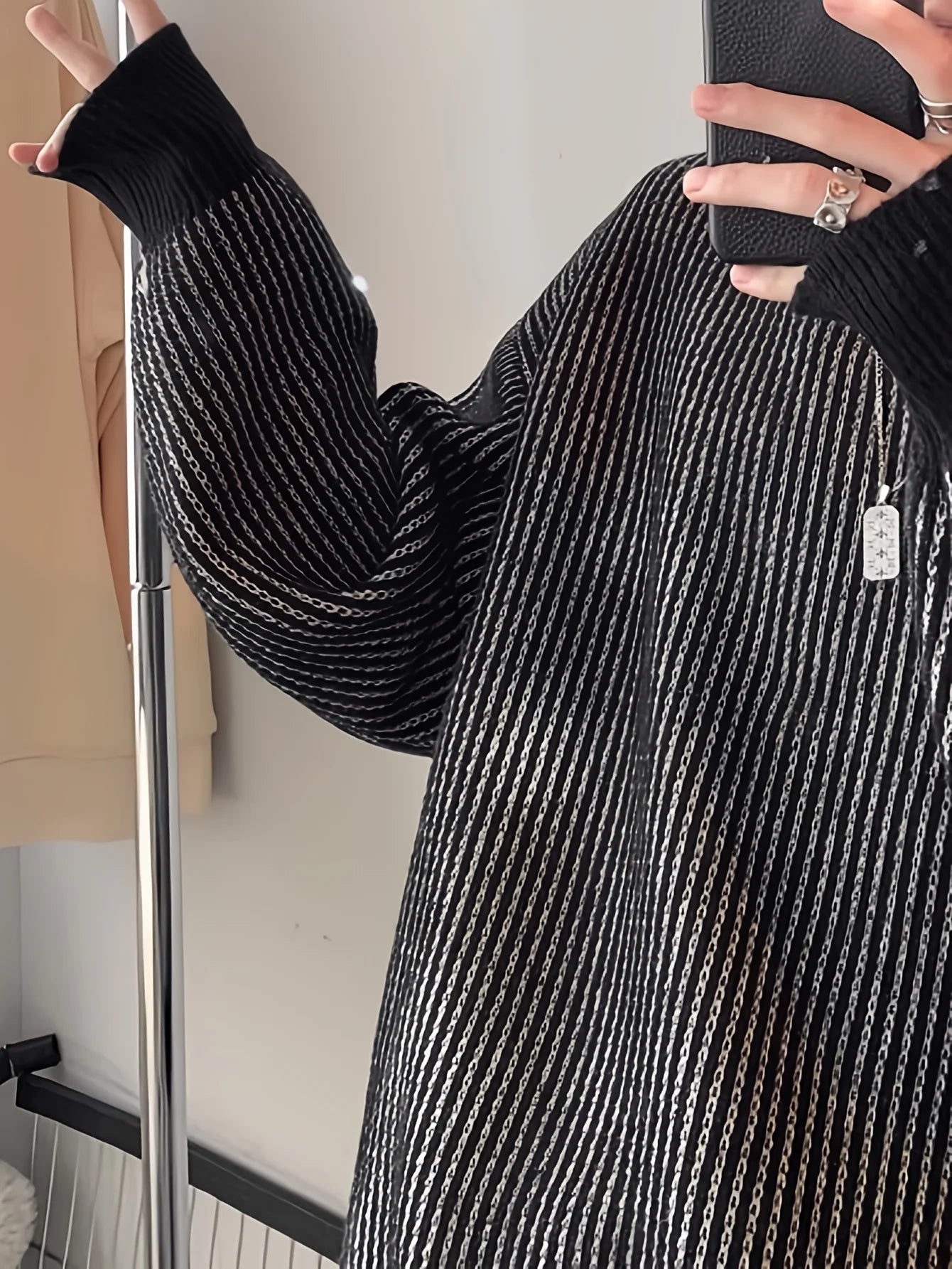 Twist Striped Cozy Pullover Sweater