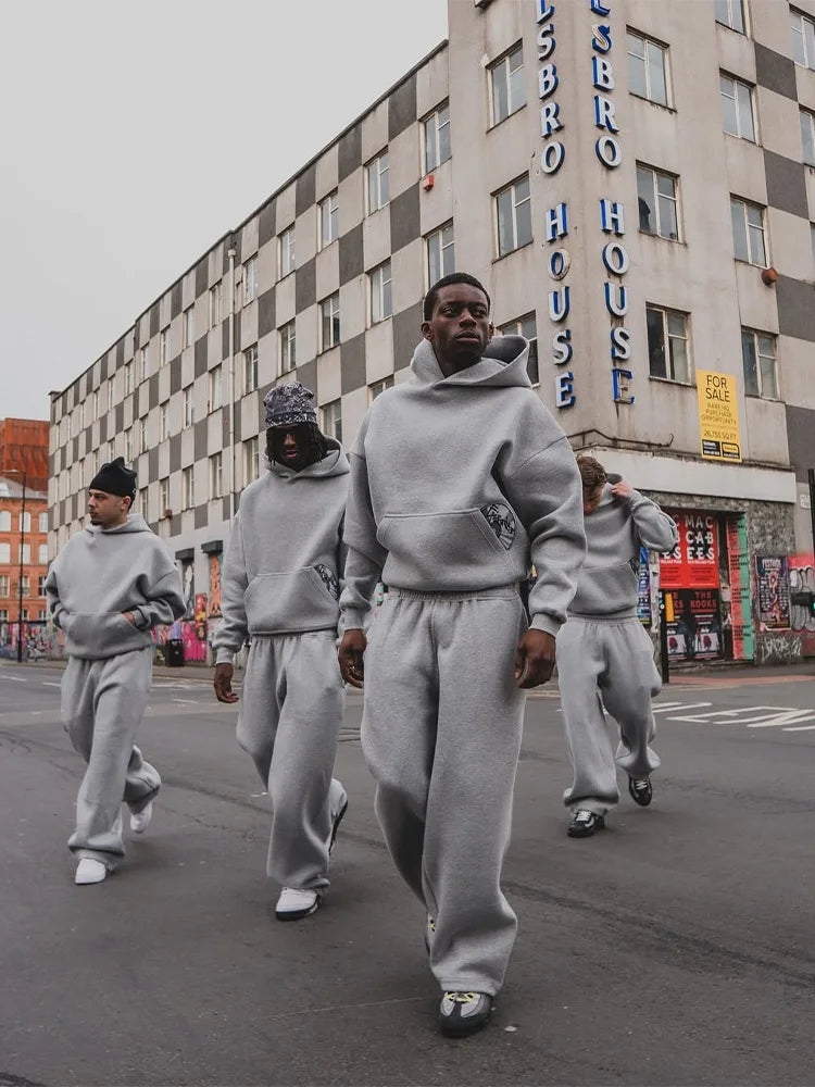 Retro Harajuku Streetwear Casual Tracksuit