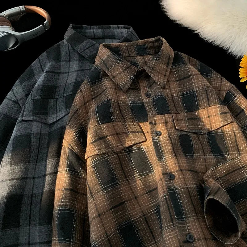 Vintage Checkered Casual Shirt