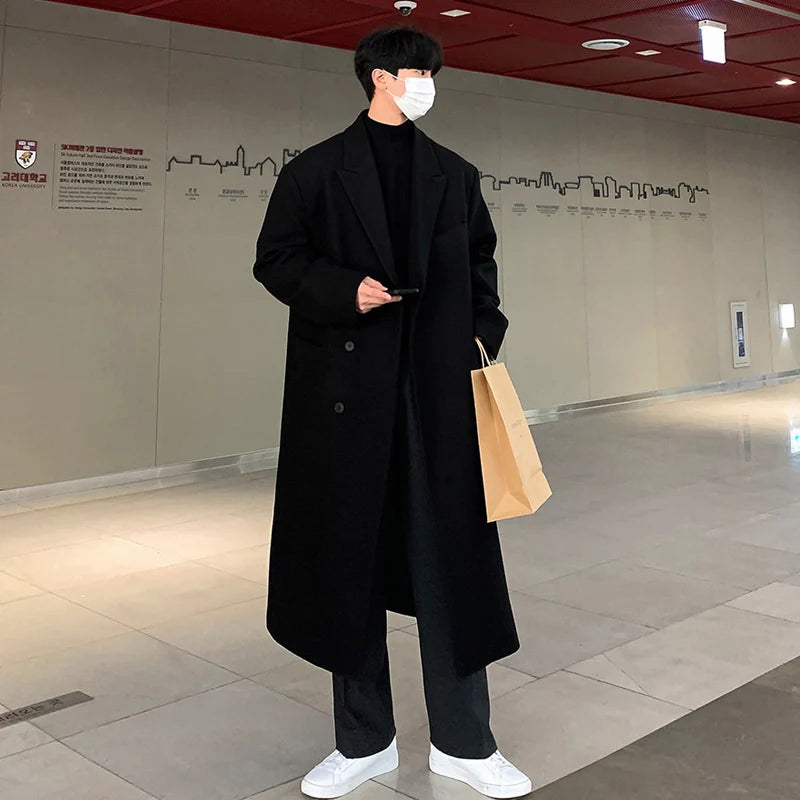 Classic Wool Long Overcoat