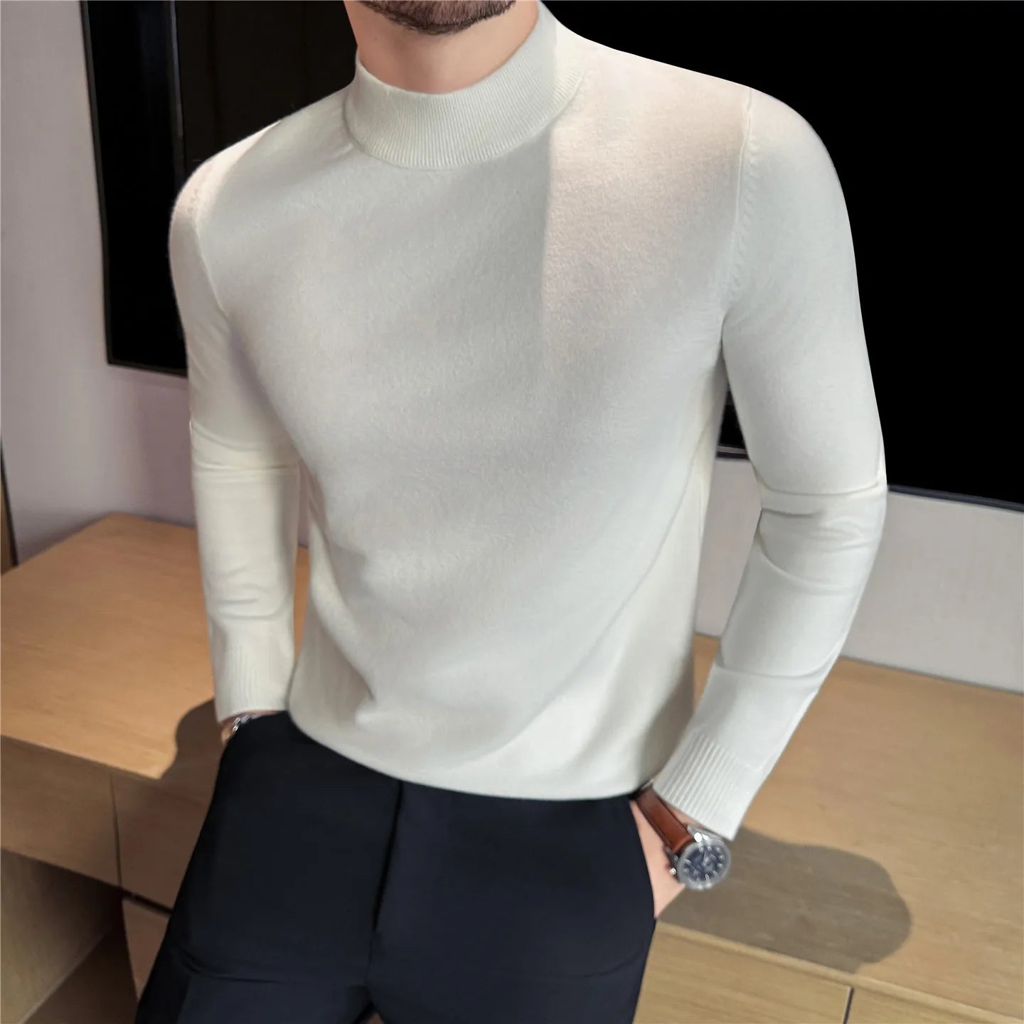 Cozy Slim Knit Layer Top