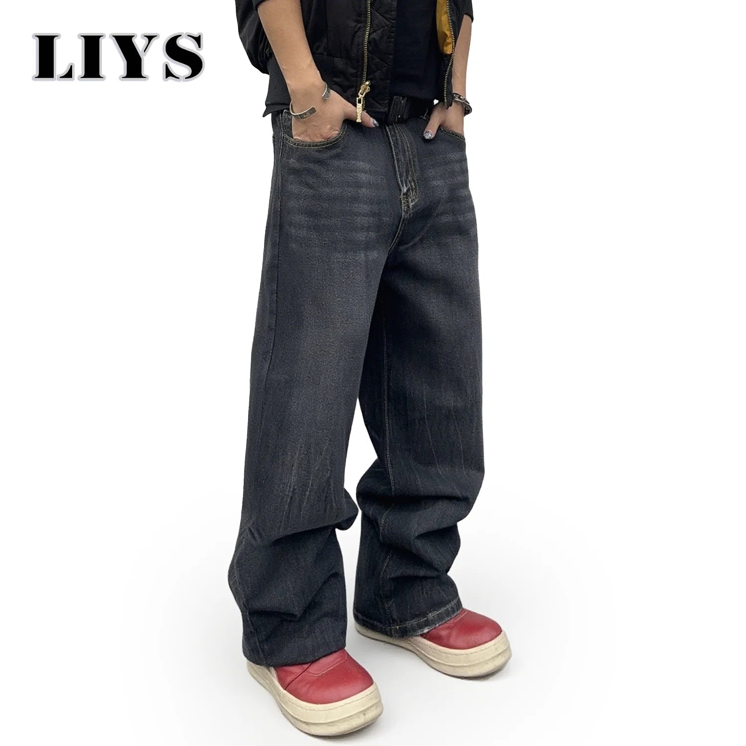 Everyday Classic Black Straight Jeans