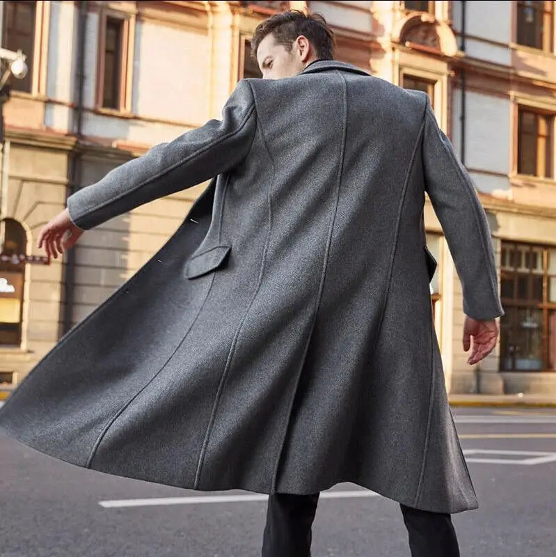 Classic Midlength Wool Blend Coat
