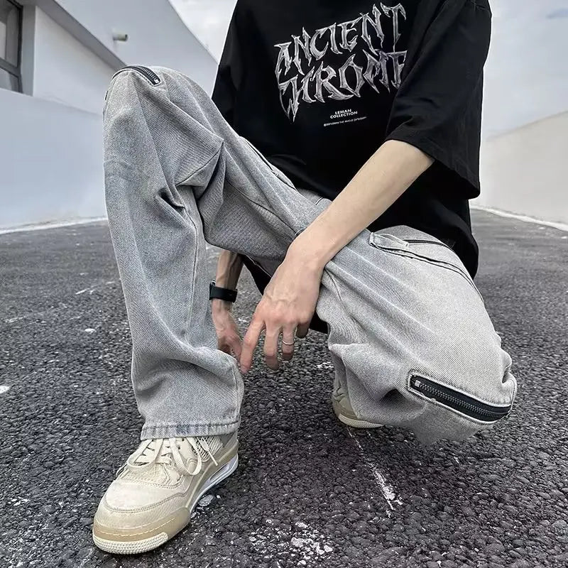 Urban Baggy Ripped Denim Jeans