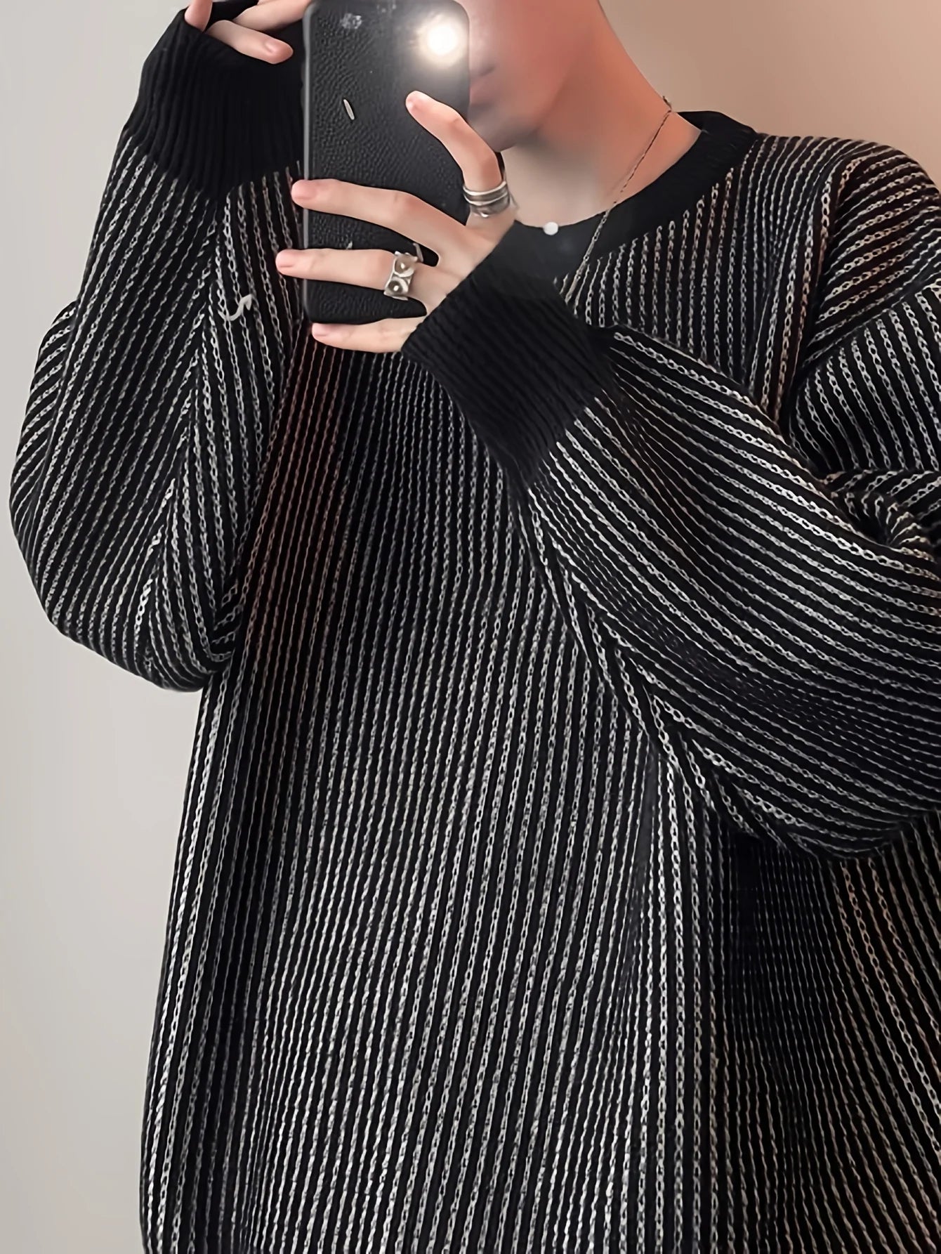 Twist Striped Cozy Pullover Sweater