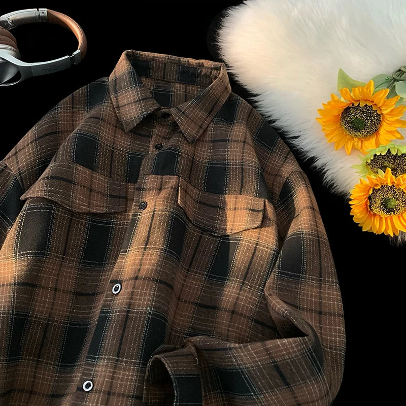Vintage Checkered Casual Shirt