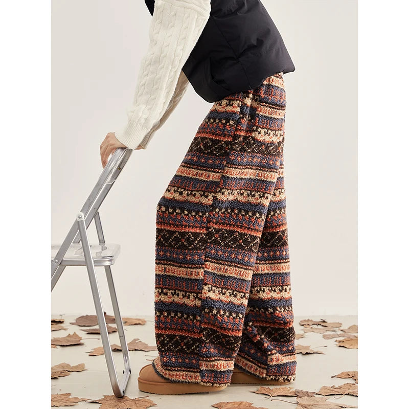 Heritage Fluffy Wide Leg Pants