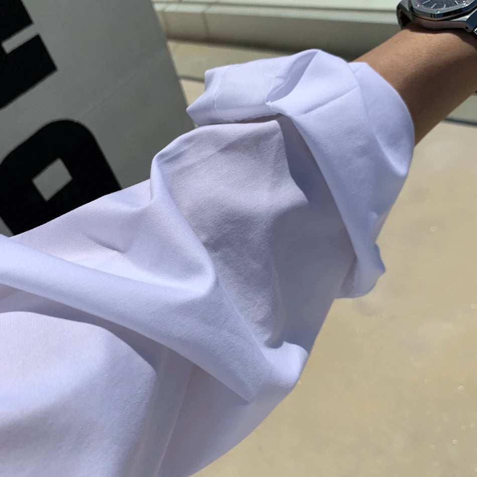 Everyday Easy Oversized Blue Shirt