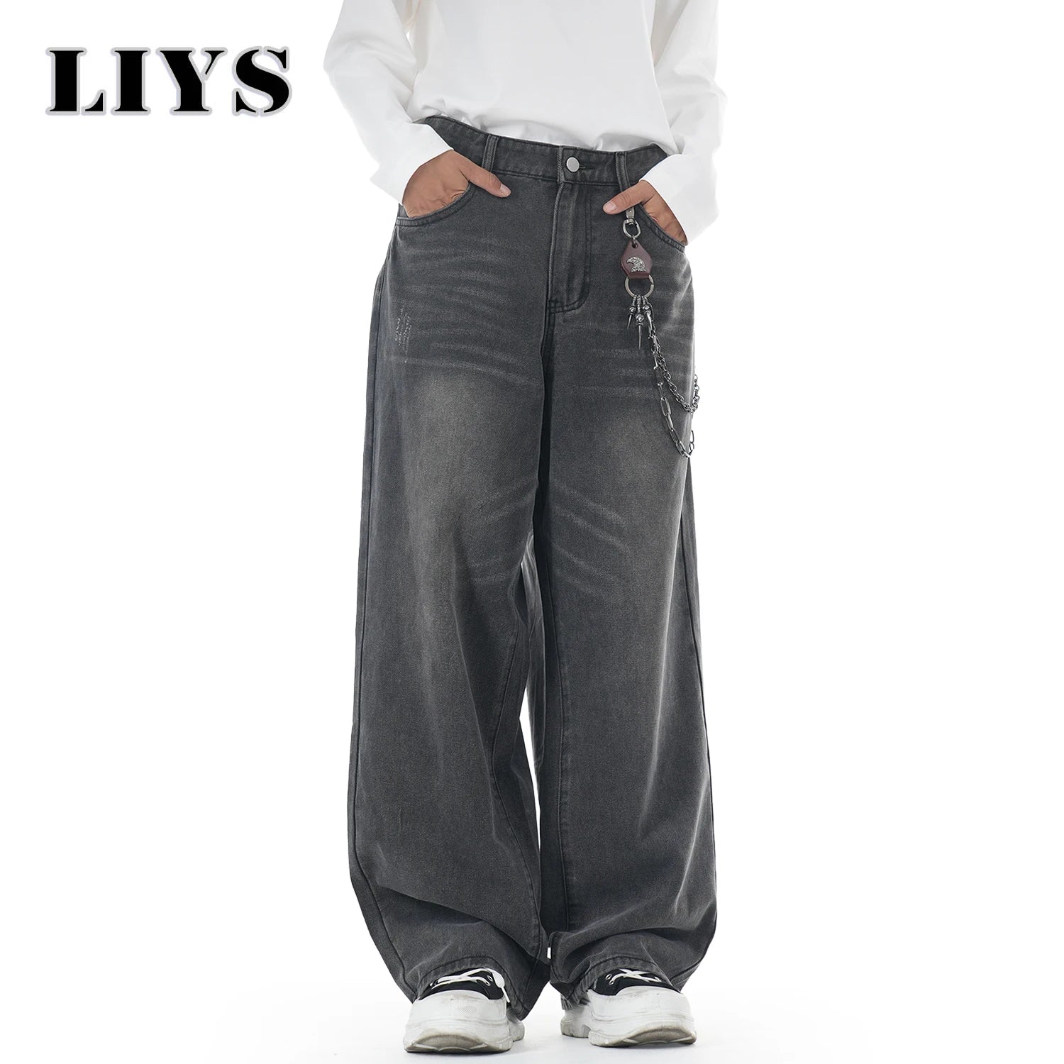 Everyday Retro Washed Wide-Leg Jeans