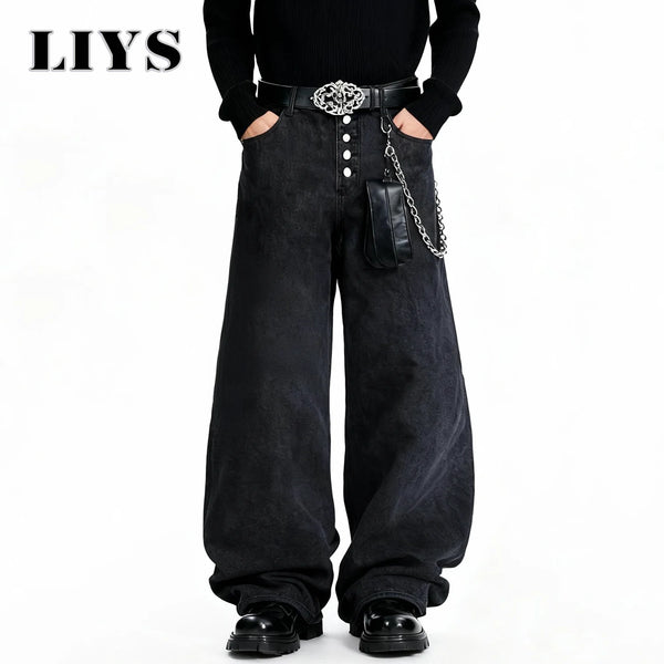 Urban Retro Winged Wide-Leg Jeans