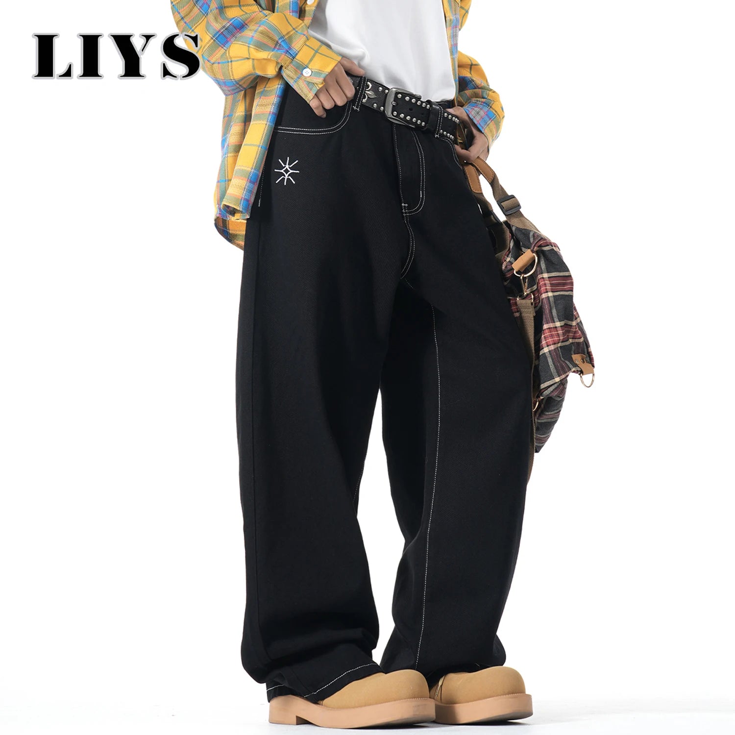 Street Retro Wide Leg Jeans