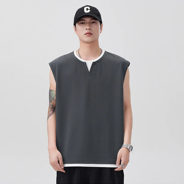 Breezy Summer Splice Tank Top