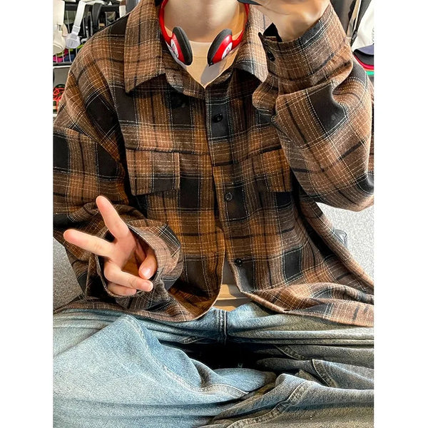 Vintage Checkered Casual Shirt